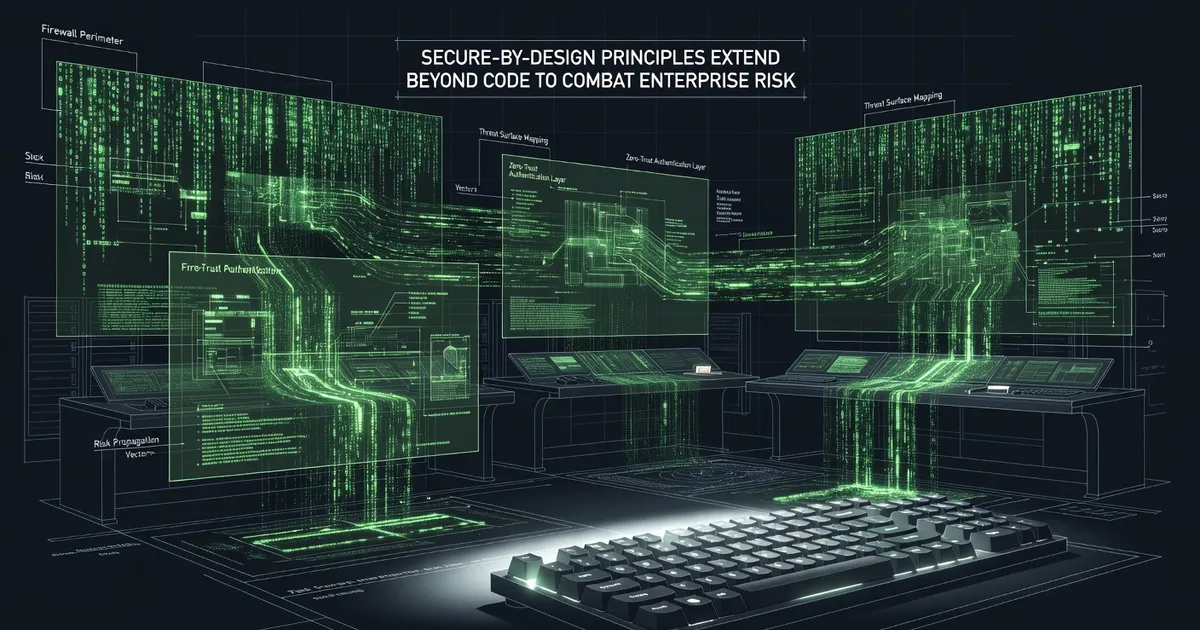 Secure-by-Design principles extend beyond code to combat enterprise risk