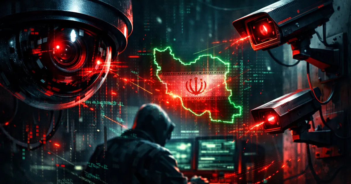 Surge in attacks on surveillance cameras linked to Iranian hackers